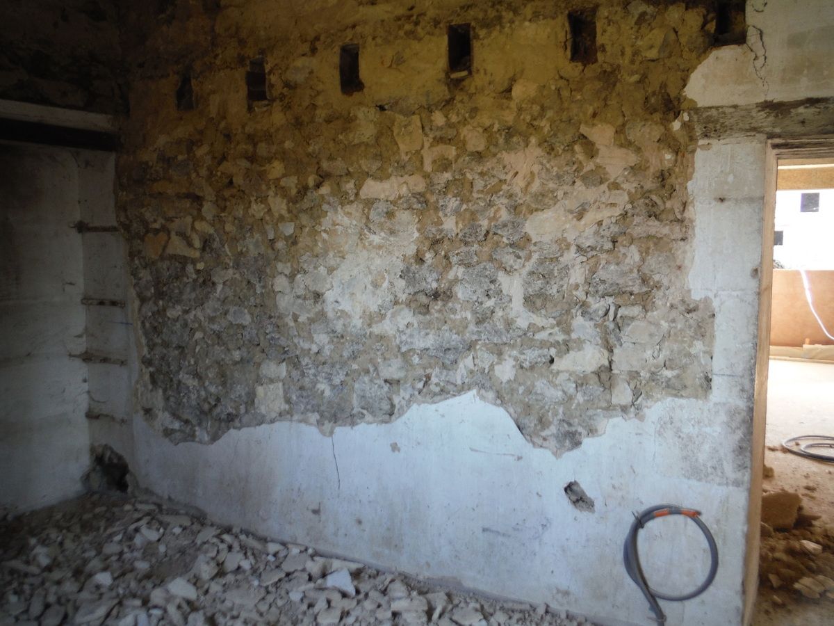 Piquetage des murs!