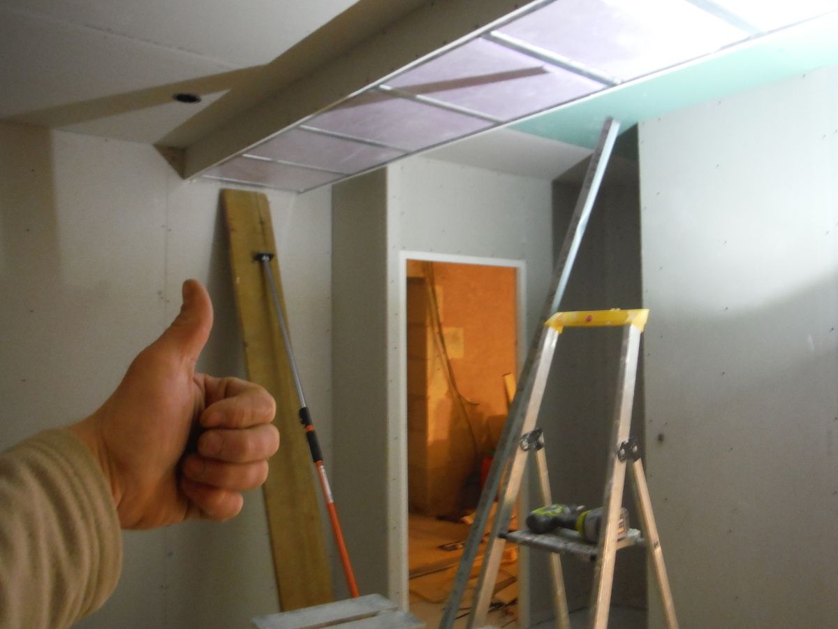 Suite des travaux: pose du placo!