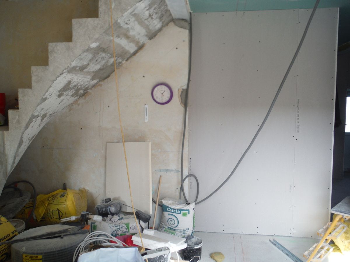 Suite des travaux: pose du placo!
