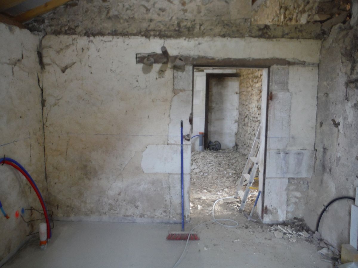 Piquetage des murs (suite)