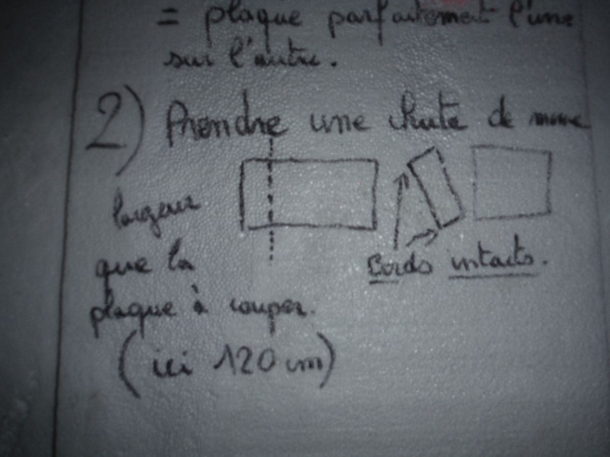 On continu la mise à niveau et la pose du polystyrène!