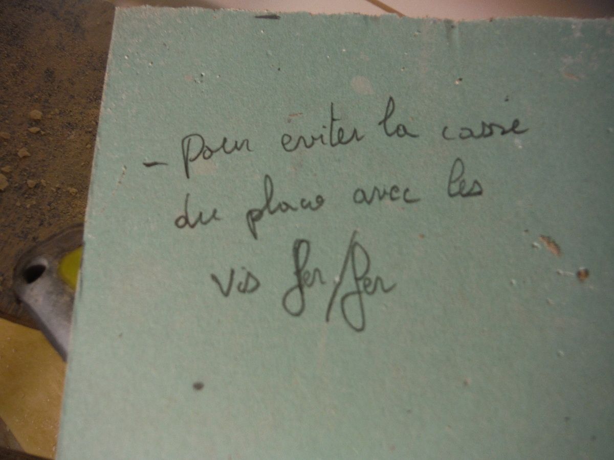 Suite des travaux: pose du placo!