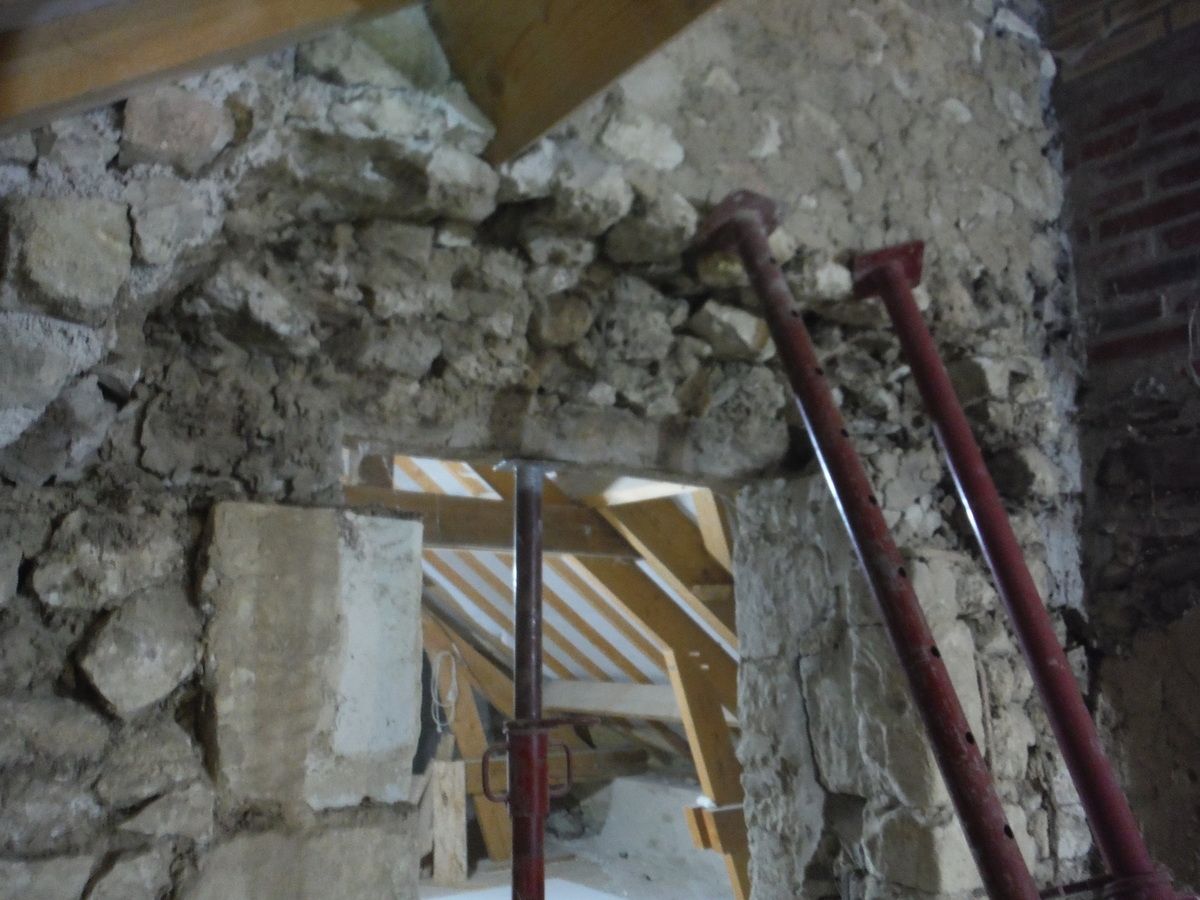 Réhausser le linteau d'une porte!