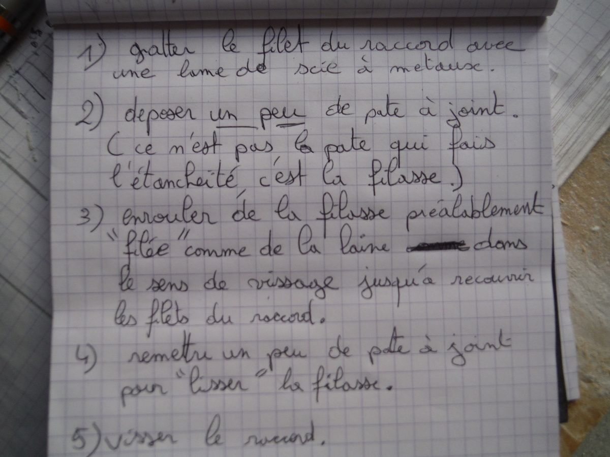 On s'attaque à la plomberie!