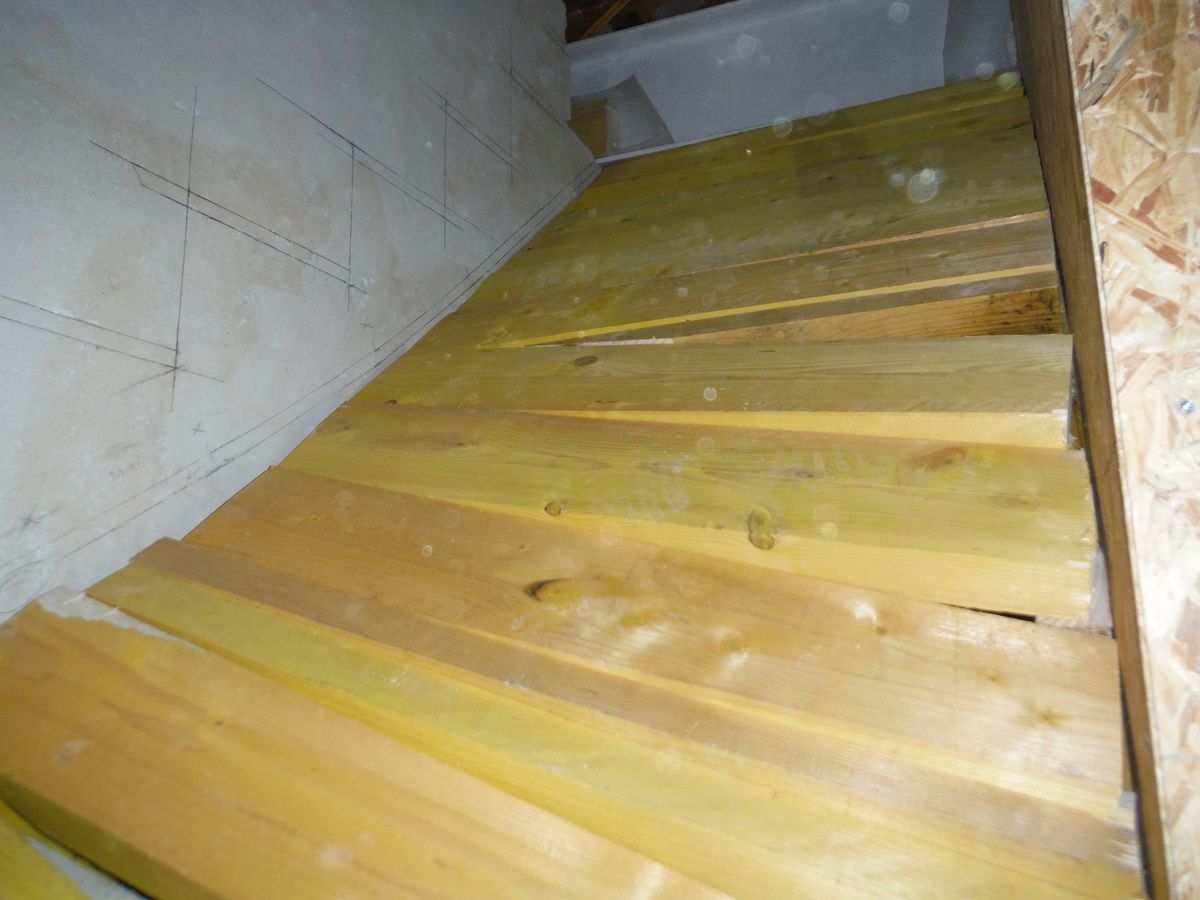 Coffrage de l'escalier!