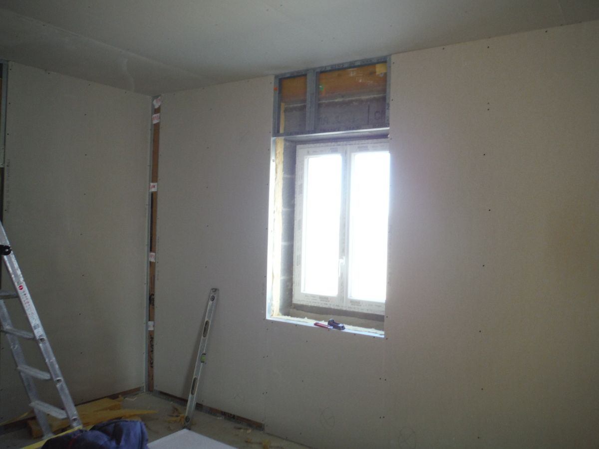 Suite des travaux: pose du placo!
