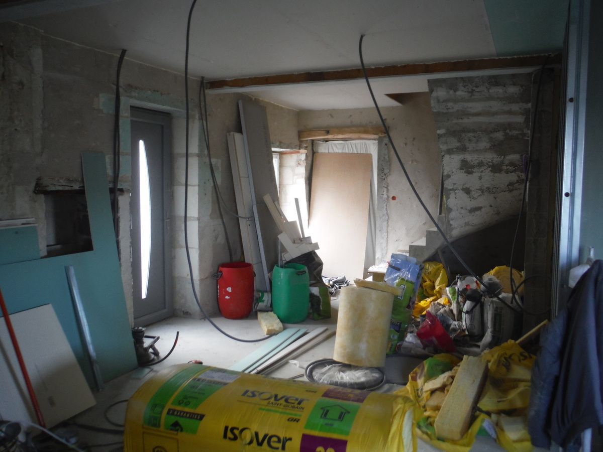 Suite des travaux: pose du placo!