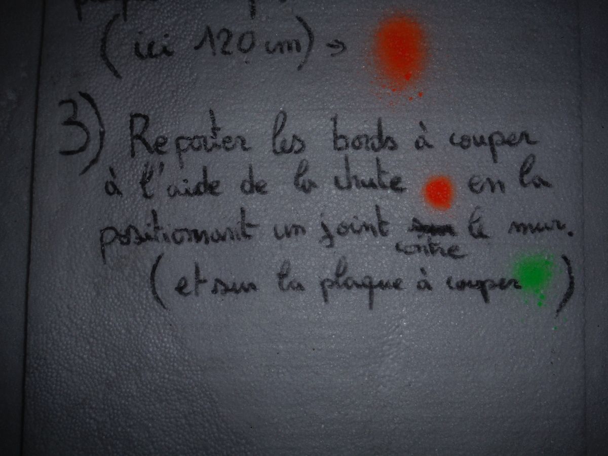 On continu la mise à niveau et la pose du polystyrène!