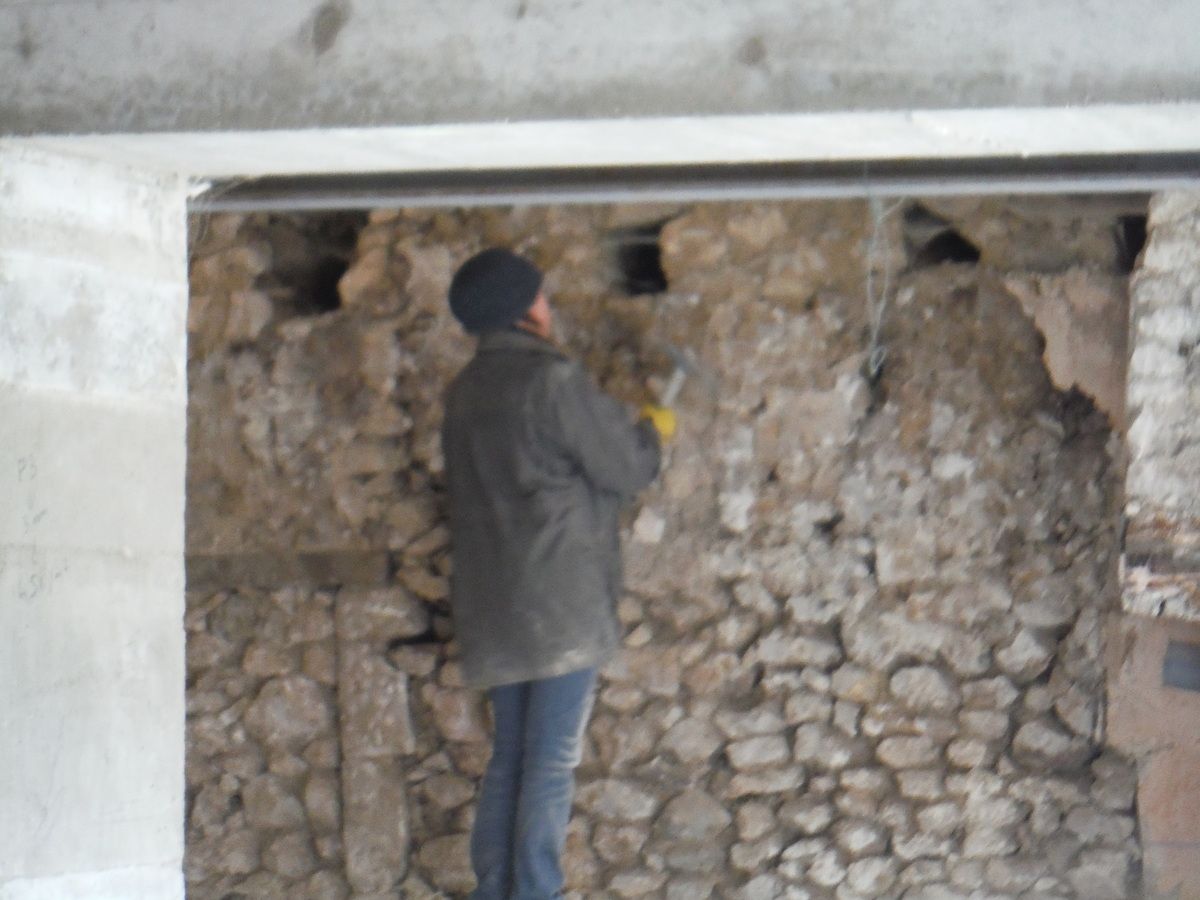 Piquetage des murs!