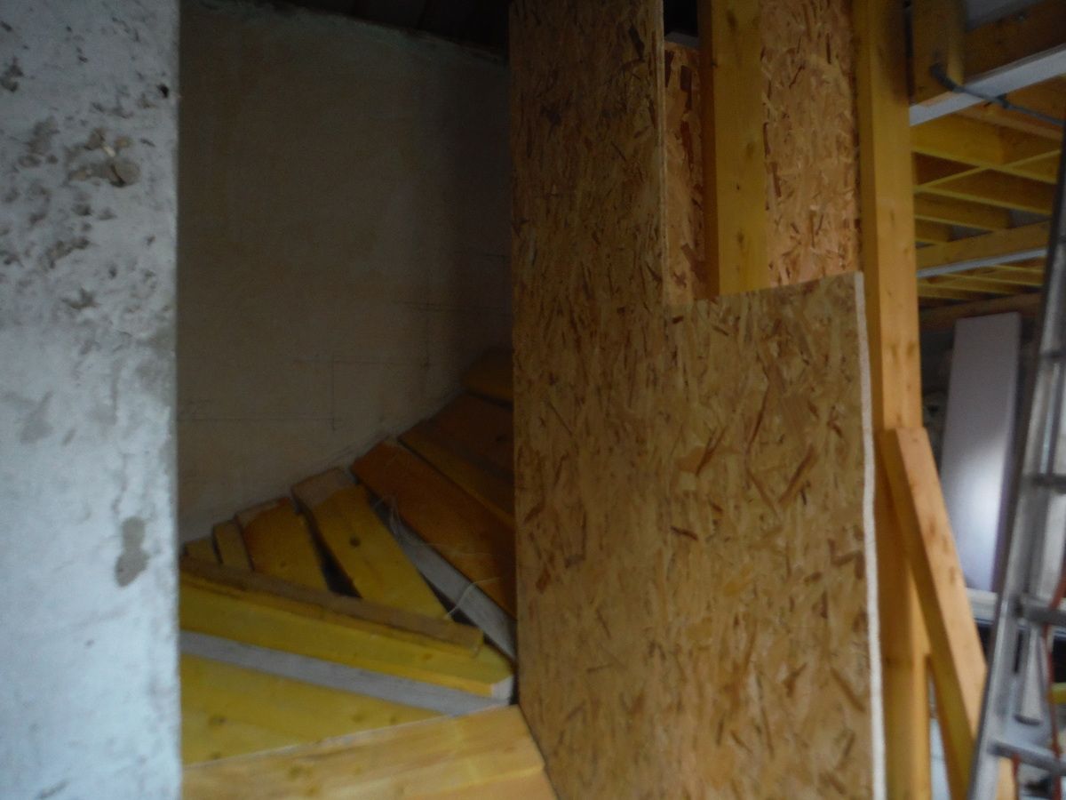 Coffrage de l'escalier!