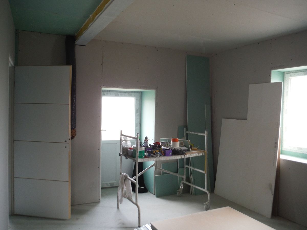 Suite des travaux: pose du placo!