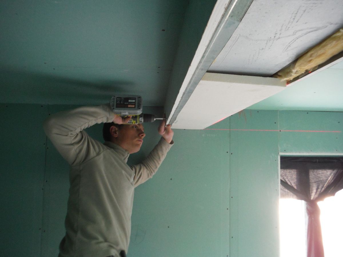 Suite des travaux: pose du placo!