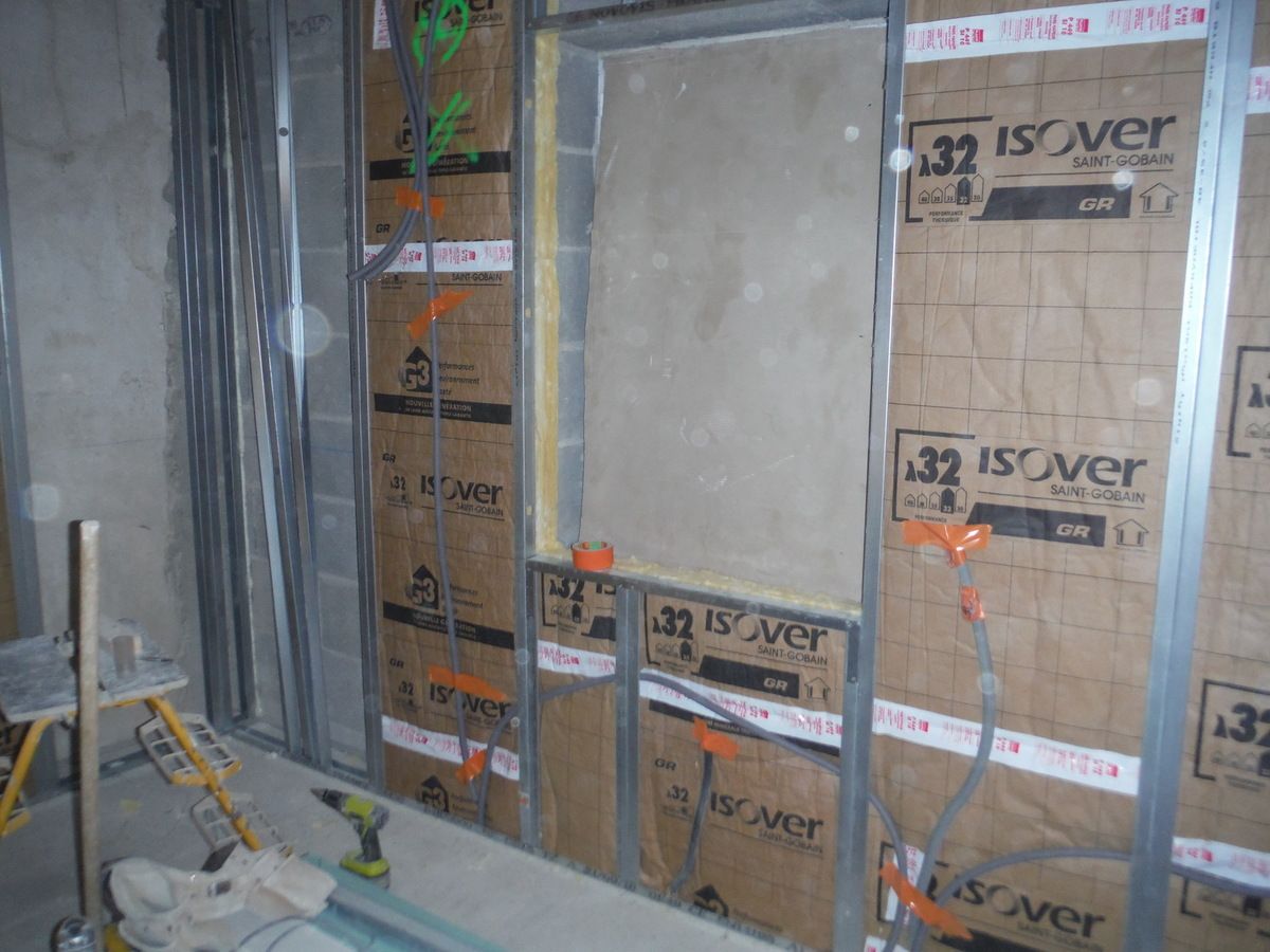 Suite des travaux: pose du placo!