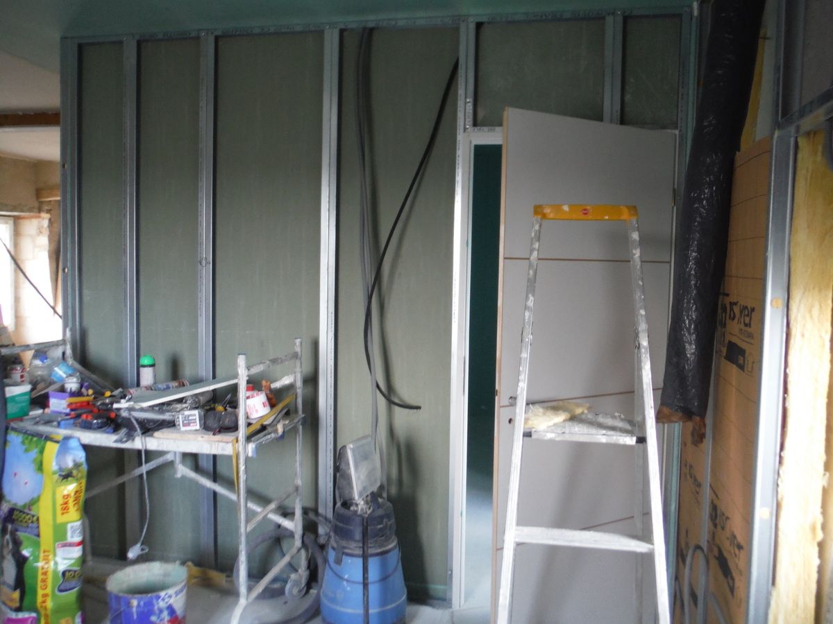 Suite des travaux: pose du placo!
