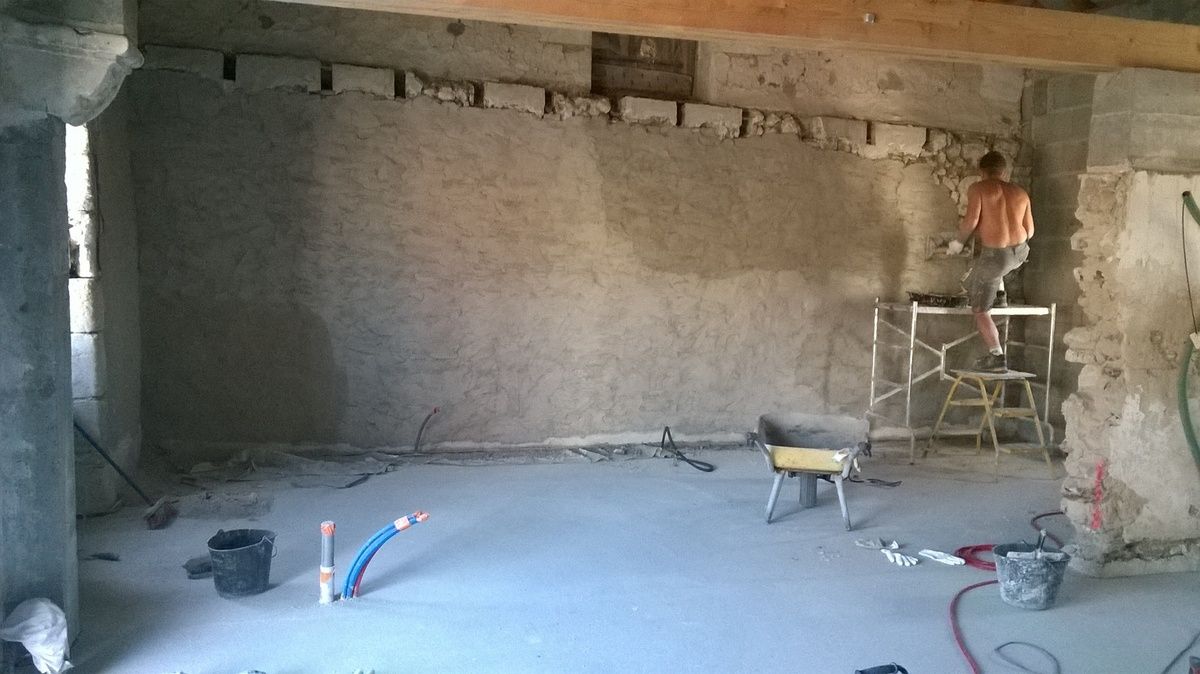 Pendant les vacances... Les travaux avancent!