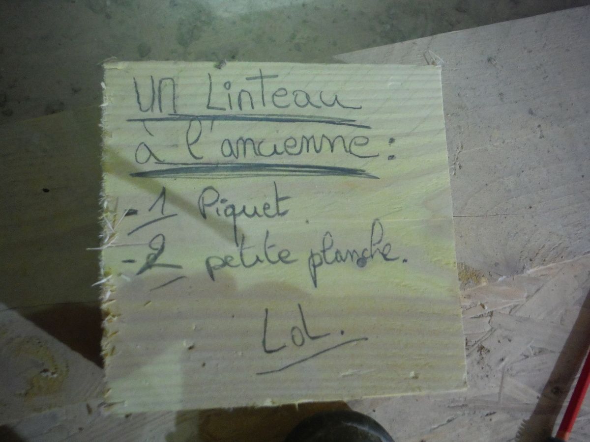 Réhausser le linteau d'une porte!