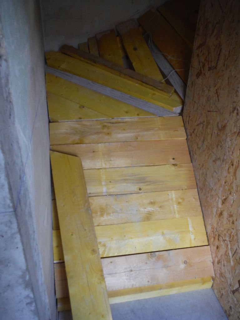Coffrage de l'escalier!